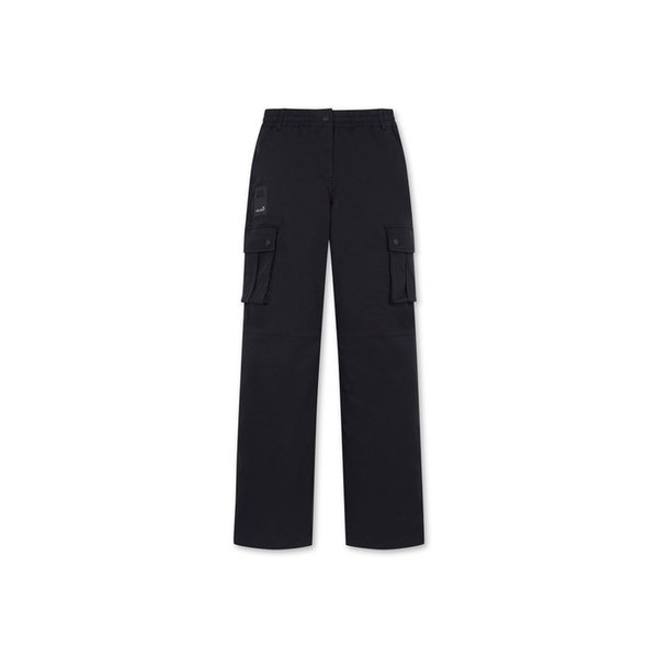 (WOMEN) Semi-wide Fit Cargo Pocket Pants(Black)_G5PAW24642BKX