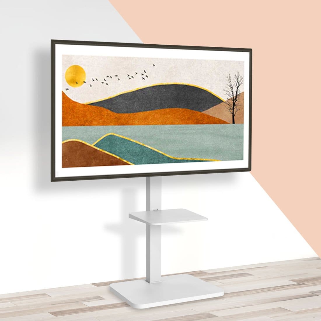삼성 TV 렌탈 75인치 TV QLED 4K 벽걸이 거치대 좋네요!