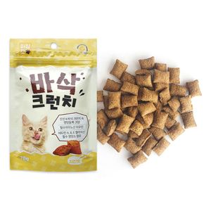 바삭 크런치 닭고기맛 70g X5개 고양이 영양간식 스낵