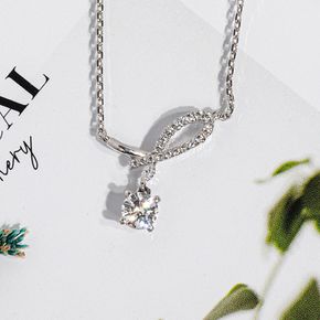 5부 다이아 목걸이 천연 GIA 이터널 선샤인 선물 결혼 기념일 14K 18K