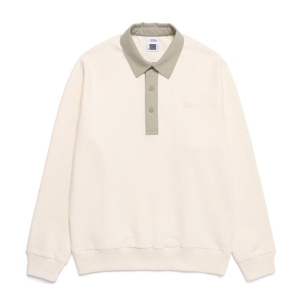 [여주점] N251USW150 피타 카라 세미오버핏 스웻 셔츠 IVORY