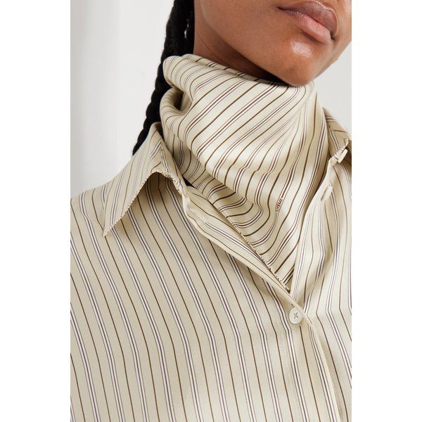 시그니처 스트라이프 실크 트윌 스카프 46376663162980137