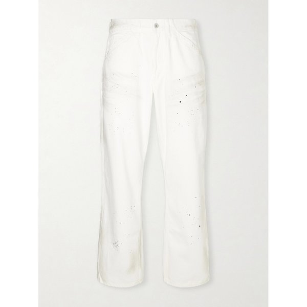 네이버후드 크롭 와이드 페인트 스플래터 데님 카고 팬츠 46376663162915429