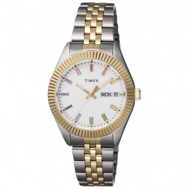  [TIMEX] Legacy Rainbow Quartz 36MM Watch TW2V61600 시계 타이멕스 화이트 다이얼 스테인레스