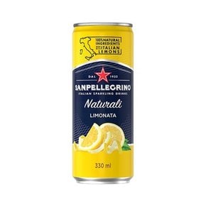 산펠레그리노 탄산음료 리모니타 레몬 330ml 캔 24개 1박스