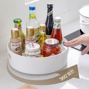 다용도 360도 회전 트레이 선반 주방 정리[33630878]