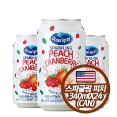 스파클링 피치 크랜베리 캔  OceanSpray 340mlX24(CAN)