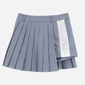 캘빈클라인 골프 여성 어반 플리츠 랩 치마바지 스커트 명품 DOVE BLUE