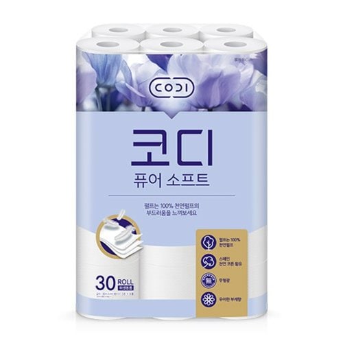 [SSG] 코디 퓨어 소프트 화장지 30m x 30롤