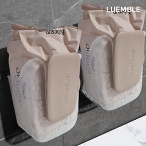 루엠블 물티슈 거치대 무타공 다용도 멀티 주방 키친 거실 욕실 화장실 벽걸이 보관 정리