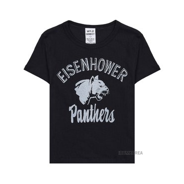 와일드동키 [와일드 동키] SS25 여성 아이젠하워 티셔츠 TC EISENHOWER BLACK