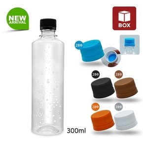 (1BOX 200개) 내압캡 일자페트병 300ml 신형 탄산 효소 플라스틱 공병