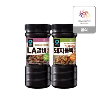 청정원 LA갈비/돼지불백 양념장 840g 3개 골라담기