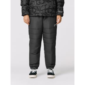 MONOGRAM PADDING JOGGER-CHARCOAL