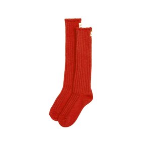 Chunky Cotton Winter Knit Socks [Blood Orange]