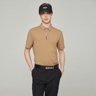 BOSS GOLF [GIFT 100% 증정] [이슈 아이템] 에센셜 버블 텍스쳐 폴로 티셔츠 MAN CAMEL