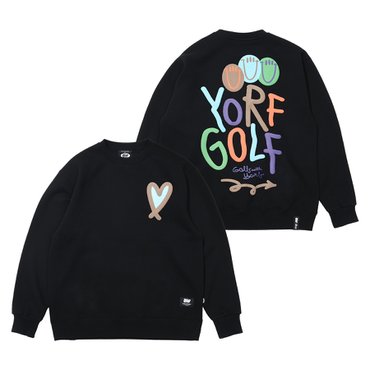 욜프 AW TAG CREWNECK BLACK 태그 크루넥 블랙