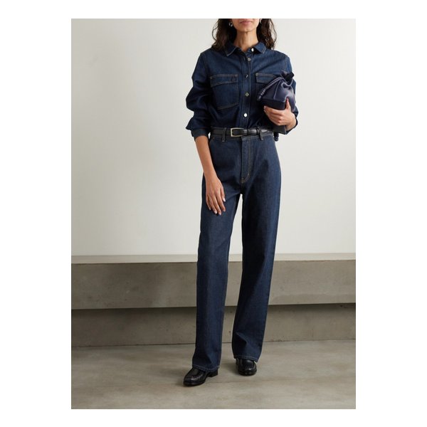 더 트라푼토 탑스티치  데님 셔츠 다크 데님 1647597350108353