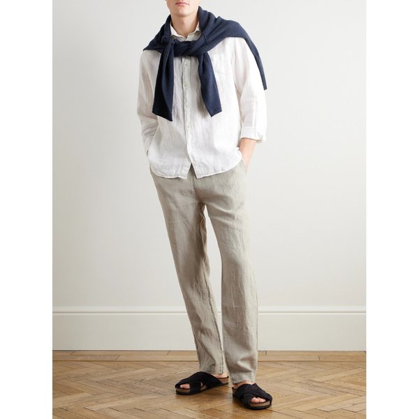 하트퍼드 조기 테이퍼드 리넨 드로우스트링 팬츠 46376663162978201