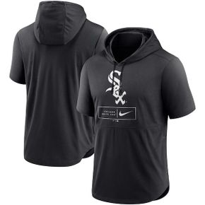 [해외] 894548 나이키 MLB 시카고 화이트삭스 Lockup Short Sleeve Lightweight Hooded Top - Bl