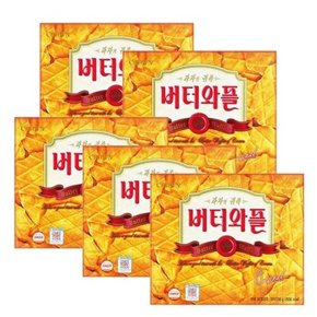 크라운 쿠키 버터와플 316g(12봉지) 5박스