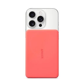 새롭게 출시된 Anker MagGo 15W Qi2 인증 코럴 고속 충전 5K 슬림 파워뱅크 (아이폰 16-12) - HS4W2