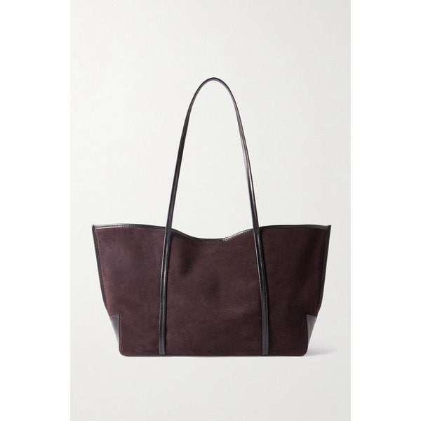 세인트 아그니 가죽 트리밍 스웨이드 토트백 46376663162975021