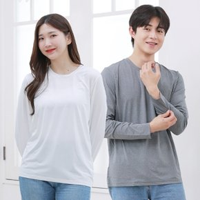 기능성 쿨스트레칭 라운드 긴팔티 2매