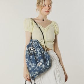 Gym sack string bag _ hawaii denim