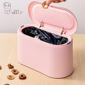 원터치 화장대 쓰레기통 인테리어 책상 미니 휴지통