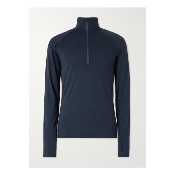 데솔리 솔리드 메리노™ 하프집업 스키 베이스 레이어 블루 1647597356685219