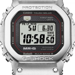 카시오 (블루투스 탑재 태양광 무선 조종 시계) G-SHOCK “MR-G” 실버 MRG-B5000D-1JR