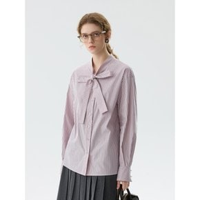 WD_Ribbon tie striped shirt_2color