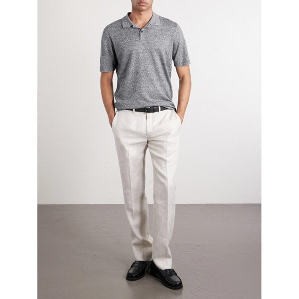 미스터 피 리넨 코튼 블렌드 폴로 셔츠 46376663163013624