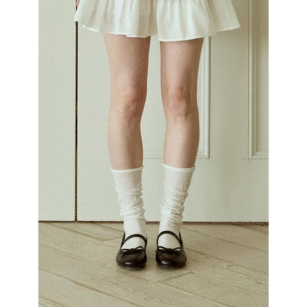 FRILL SEE-THROUGH KNEE SOCKS_WHITE