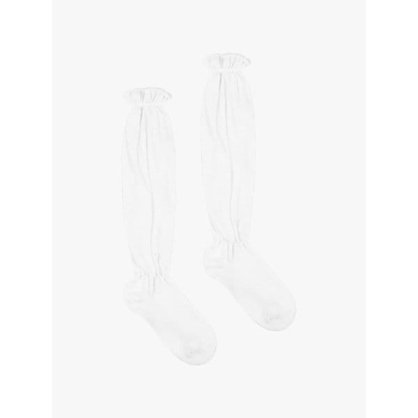 FRILL SEE-THROUGH KNEE SOCKS_WHITE