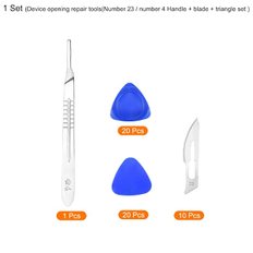 uxcell 디바이스 오프닝 수리 도구 스테인레스 철제 137mm x 2mm 노트