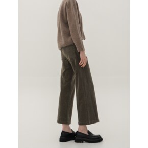 Corduroy Straight Pants_D.Green