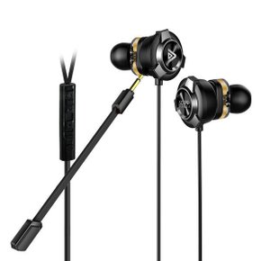 듀얼 배그 게이밍 이어폰 SPE-G9 블랙 + Y잭포함
