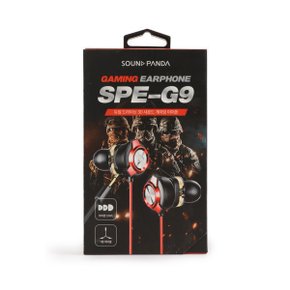 듀얼 배그 게이밍 이어폰 SPE-G9 블랙 + Y잭포함