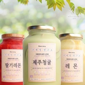 [웰굿] 수제청 섞어달려세트(딸기레몬,제주청귤,레몬,각500g)