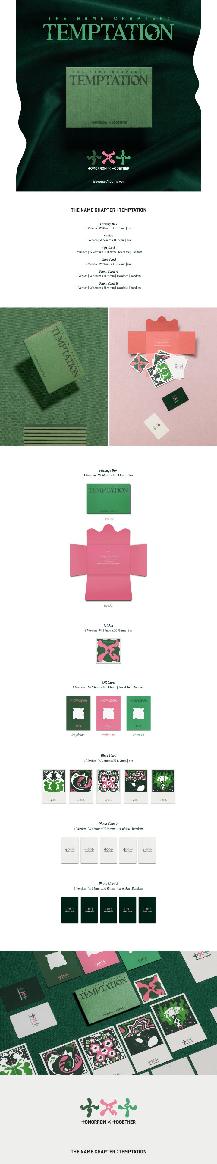 [WEVERSE]투모로우바이투게더 - 이름의 장: Temptation (Weverse Albums Ver.) / Tomorrow X Together (Txt) - The Name Chapter: Temptation (Weverse Albums Ver.)