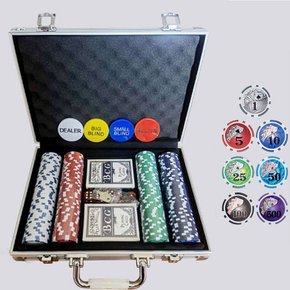 국제규격 경기용 카지노칩 200p 세트 포커 홀덤 게임 카드게임