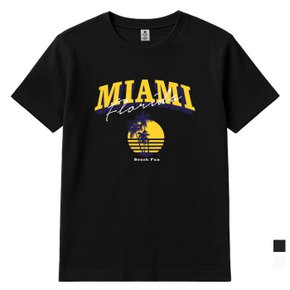 MIAMI 라운드 남여공용 반팔C 2컬러