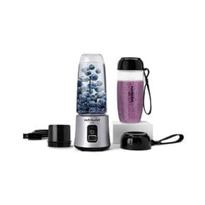 미국 뉴트리불렛 착즙기 nutribullet GO Cordless Blender with Extra Cup/Lid Silver 1441446