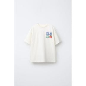 ZARA 자라 키즈 푸드 프린트 티셔츠 화이트 5048761250 5048761 1318659