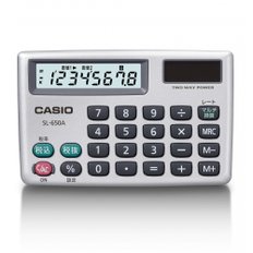 CASIO(카시오) 퍼스널 계산기 세 계산 멀티 환산 카드 타입 8자리 SL-650A-N