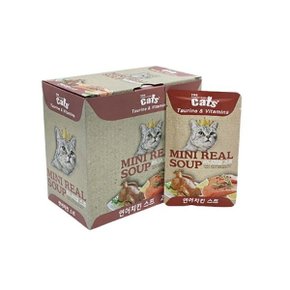 캣 영양 스프 40g x20개(1box) 연어치킨 고양이파우치 (WD27BC4)