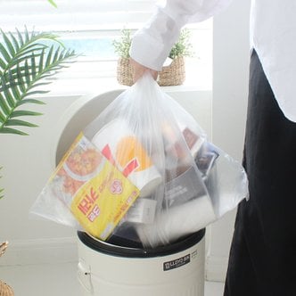 올리오 재활용 분리수거 쓰레기통 비닐봉투 40L 100매