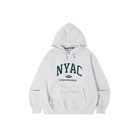 NYAC 기모 후드 LIGHT MELANGE GREY